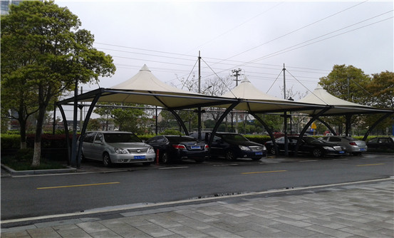 膜結構車棚施工安裝