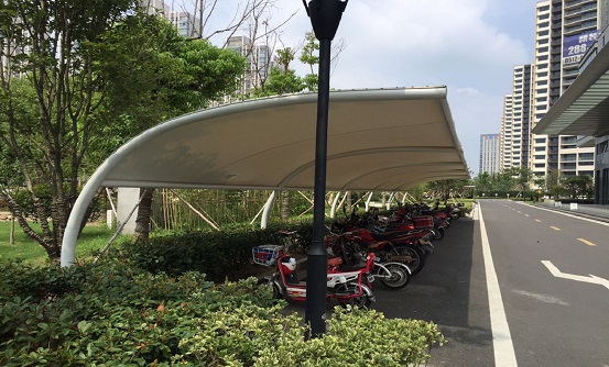 膜結(jié)構(gòu)自行車棚停車棚