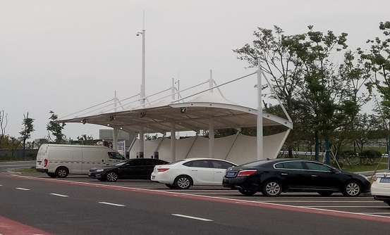 膜結(jié)構(gòu)充電樁車棚_停車棚_雨棚