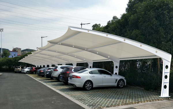車棚膜結(jié)構(gòu)停車棚圖片