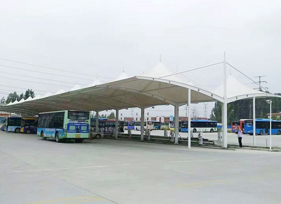 膜結(jié)構(gòu)充電樁車棚
