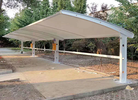 膜結(jié)構(gòu)電動自行車充電樁雨棚