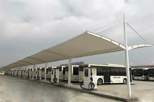 膜結(jié)構(gòu)充電樁停車棚