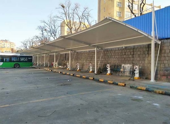 充電樁膜結(jié)構(gòu)車棚