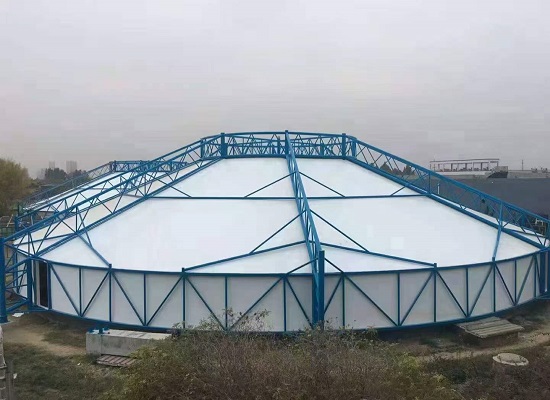 污水池加蓋氟碳纖維反吊膜