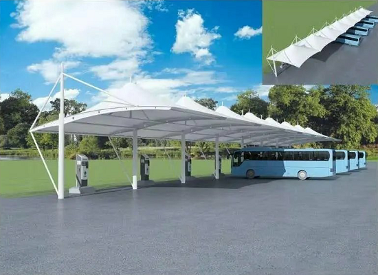 膜結(jié)構(gòu)充電樁雨棚廠家_公司