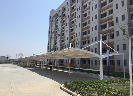 膜結(jié)構(gòu)電動車充電樁雨棚