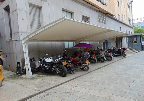 膜結(jié)構(gòu)電瓶車遮陽(yáng)雨棚