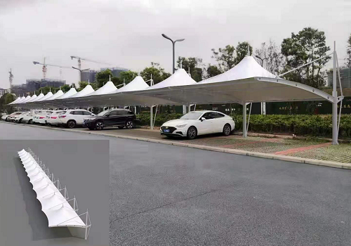 鋼膜結(jié)構(gòu)汽車停車棚