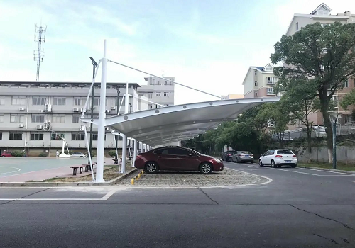 張拉膜結構汽車停車棚
