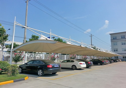 露天停車場汽車停車棚_遮陽棚