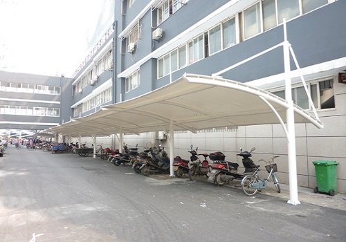 膜結(jié)構(gòu)電動車_自行車停車棚