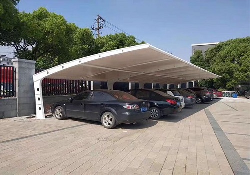 露天停車場膜結(jié)構(gòu)機(jī)動(dòng)車停車棚