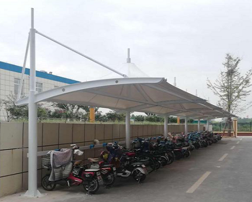 膜結(jié)構(gòu)電瓶車停車棚遮陽雨棚