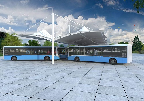 新能源公交車充電樁膜結構雨棚