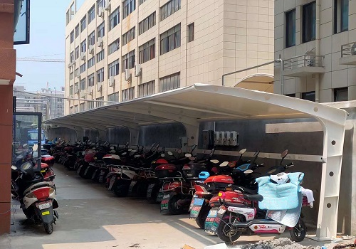 鋼膜結(jié)構(gòu)電動(dòng)車(chē)充電樁停車(chē)雨棚