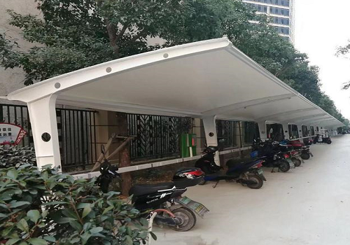 鋼膜結(jié)構(gòu)電動(dòng)車充電樁雨棚