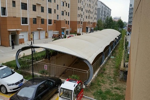 地下車庫出入口膜結(jié)構(gòu)雨棚